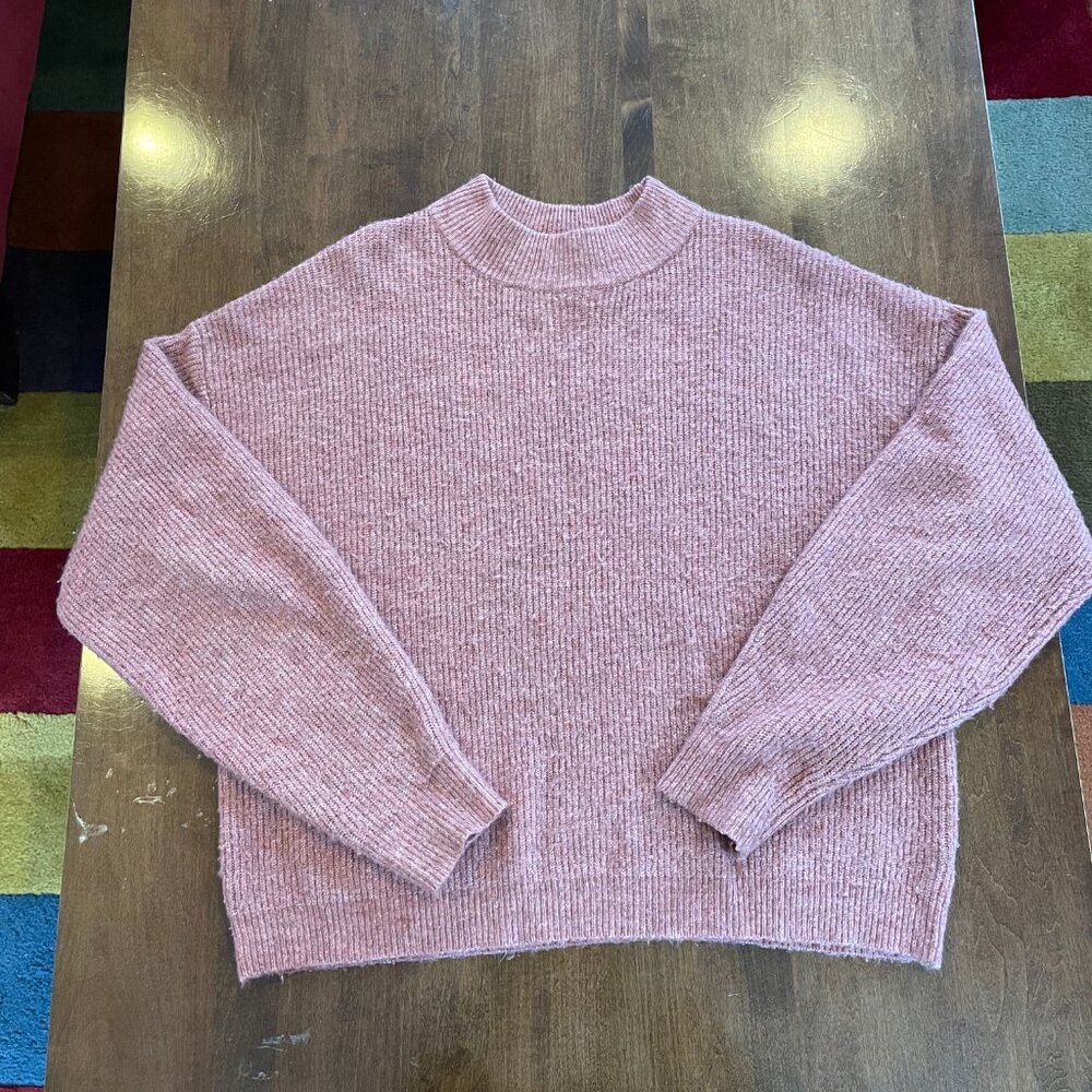 Leith Women's Pink Knit Sweater - Size L